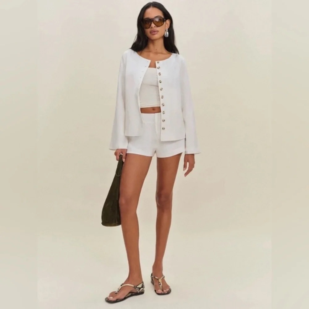 Reformation Lucia Linen Jacket